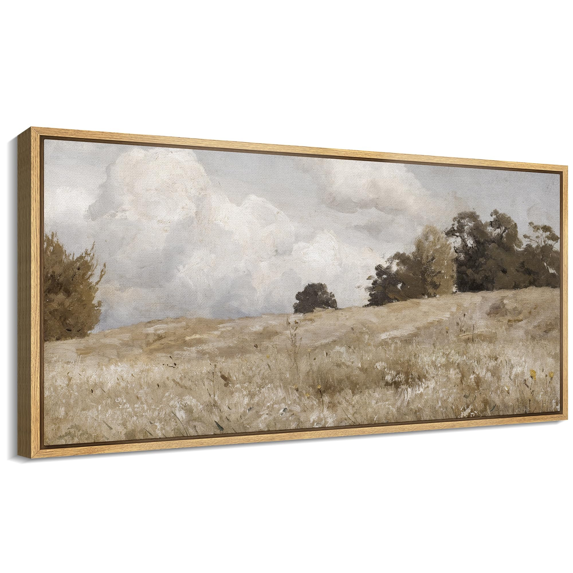 SIGNFORD Extra Large Framed Canvas Print Wall Art Rustic Countryside Landscape Illustrations Mode... | Amazon (US)