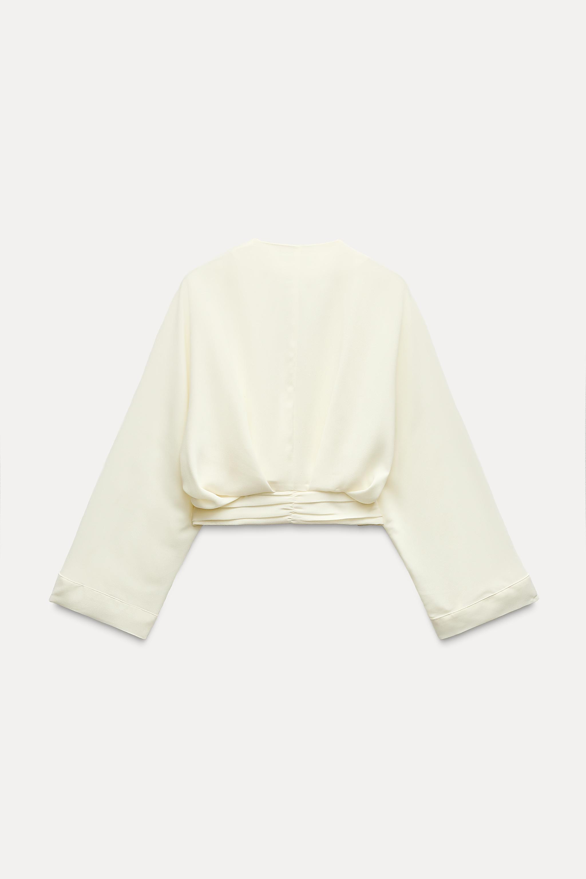 CROPPED SASH TOP | Zara US