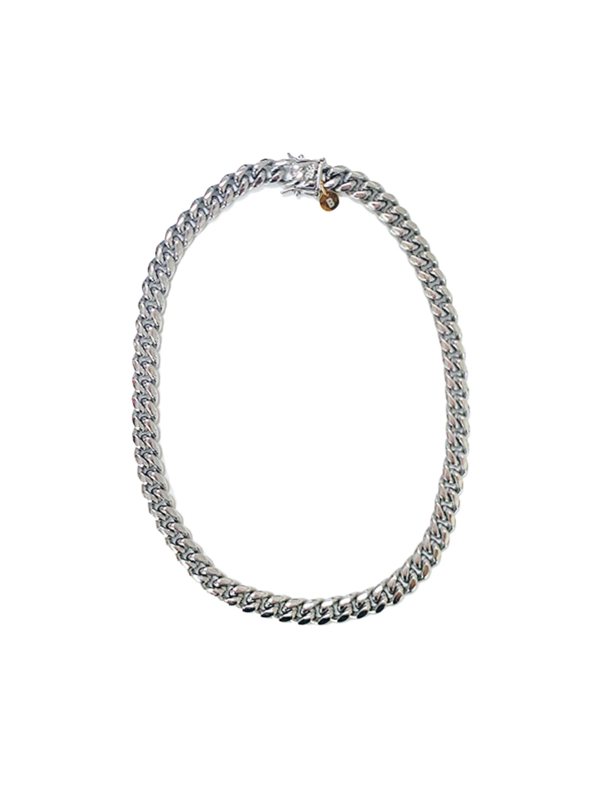 Cuban choker- Silver | BAACAL Limited, LLC