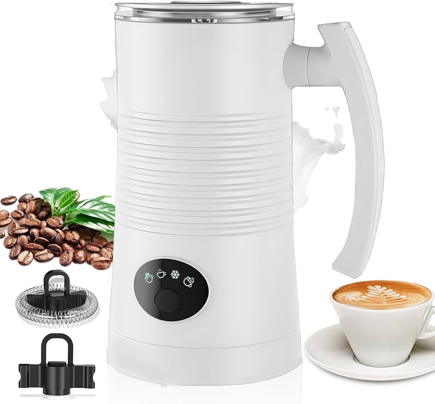 Milk Frother Electric, Automatic Frother and Milk Steamer, Hot & Cold Milk Warmer, 350ml, Tempera... | Amazon (UK)