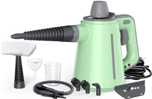 Handheld Steam Cleaner, Pressurized Multi-Surface Steam Cleaner for Home Use with 10pcs Tools and Safety Lock to Remove Grime, Grease, Steamer for Cleaning Floor, Upholstery, Grout and Car | Amazon (US)