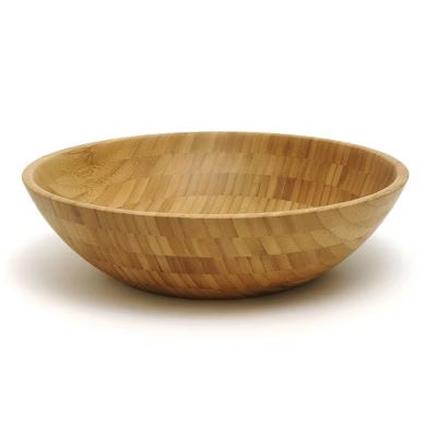 Lipper International 8204 14 Inch Natural Bamboo Wood Salad Serving Bowl, Large | Target