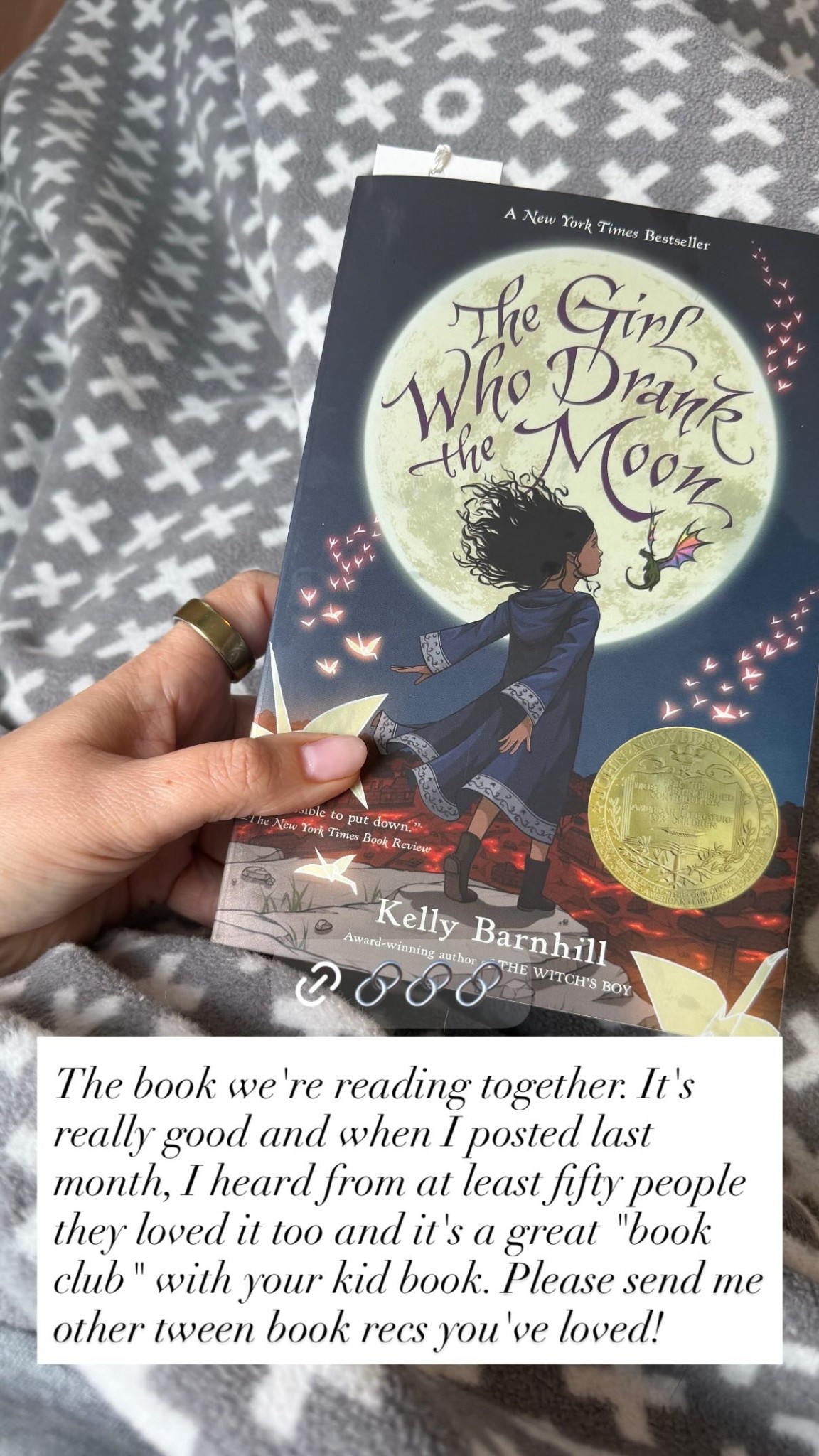 The book we're reading together. It's really good and when I posted last month, I heard from at least fifty people they loved it too and it's a great "book club" with your kid book. Please send me other tween book recs you've loved!

#LTKstorytime #LTKdayinmylife