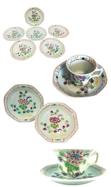 Antique Calyxware English hand painted tea cups, saucers and plates  

#LTKstyletip #LTKhome