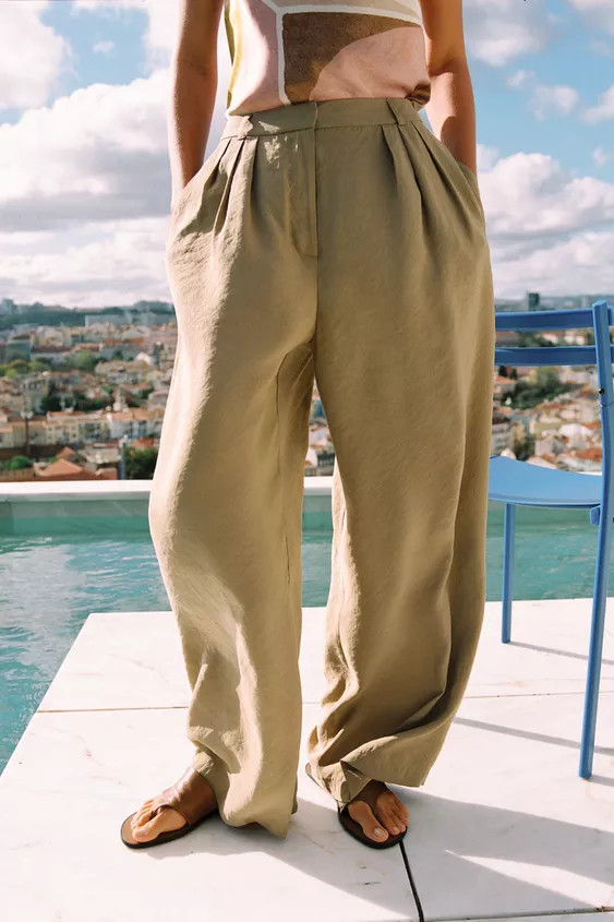 FLAT LEATHER SANDALS | Zara US