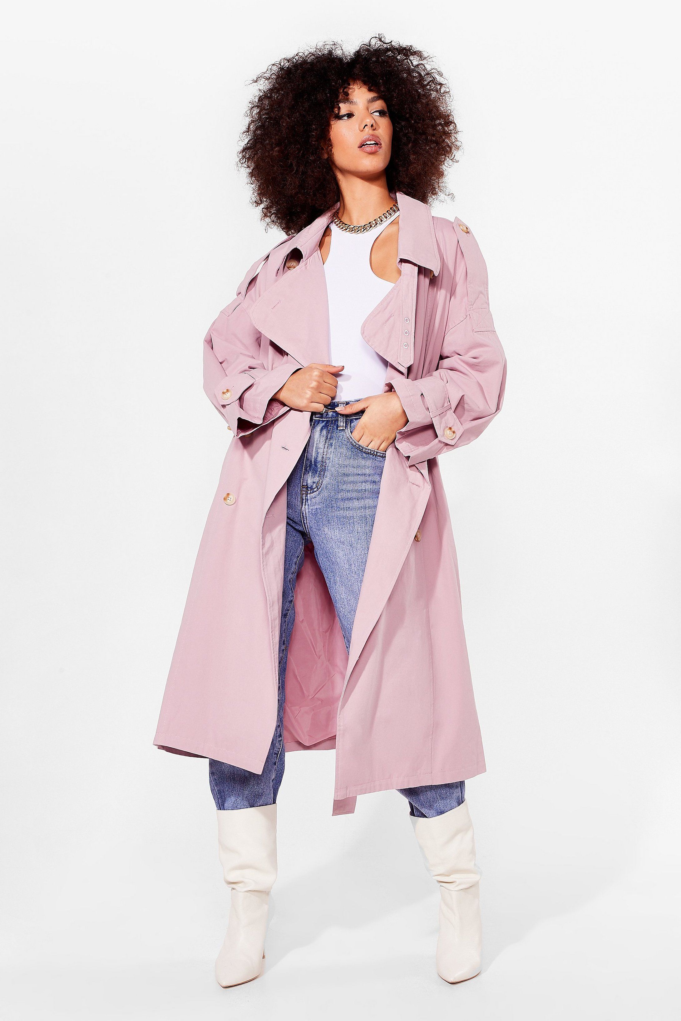 Cover Your Basics Belted Trench Coat | NastyGal (US & CA)