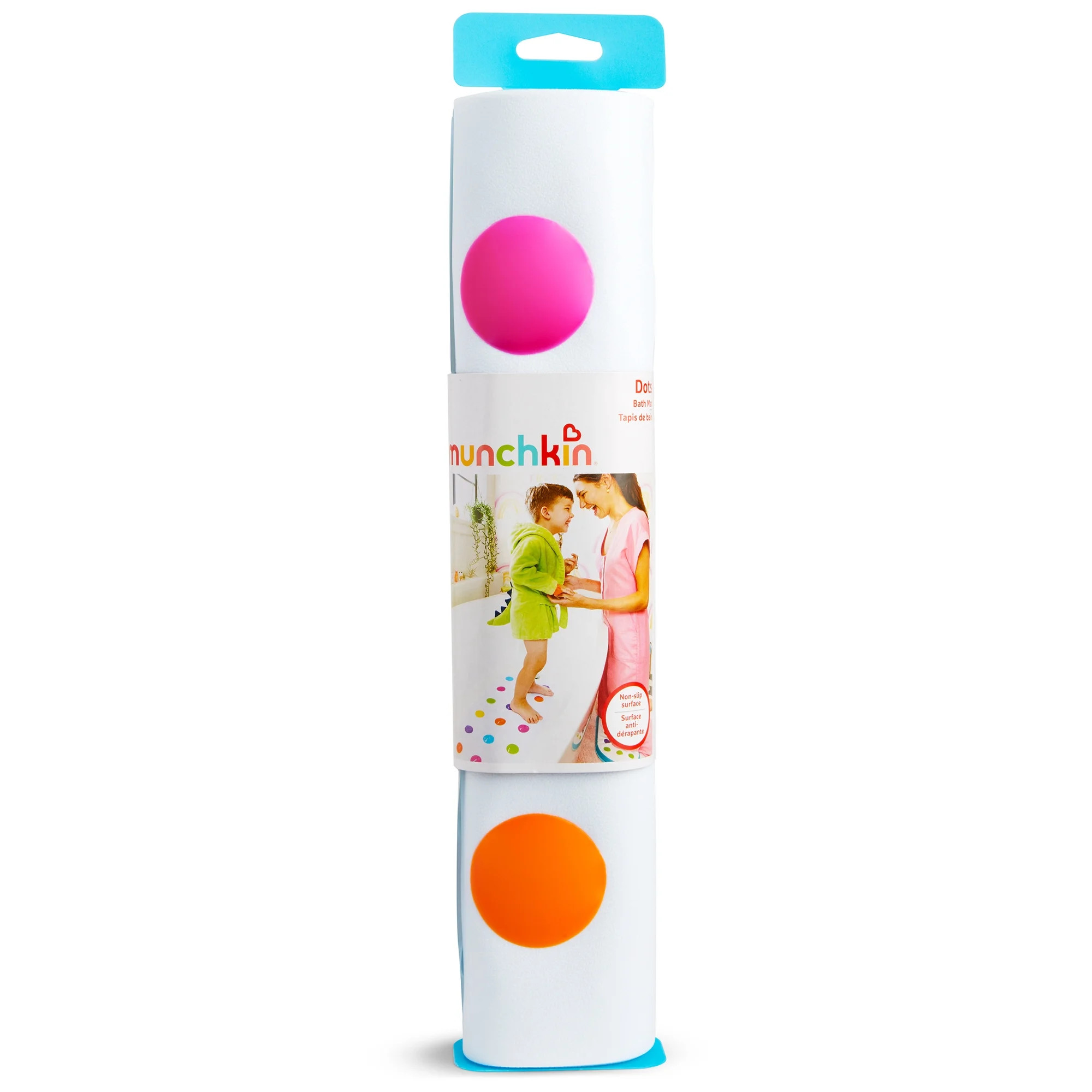 Munchkin® Dots™ Non-Slip Bath Mat for Kids, 30.5 in. x 14.25 in., Multi-Color, Unisex - Walmar... | Walmart (US)