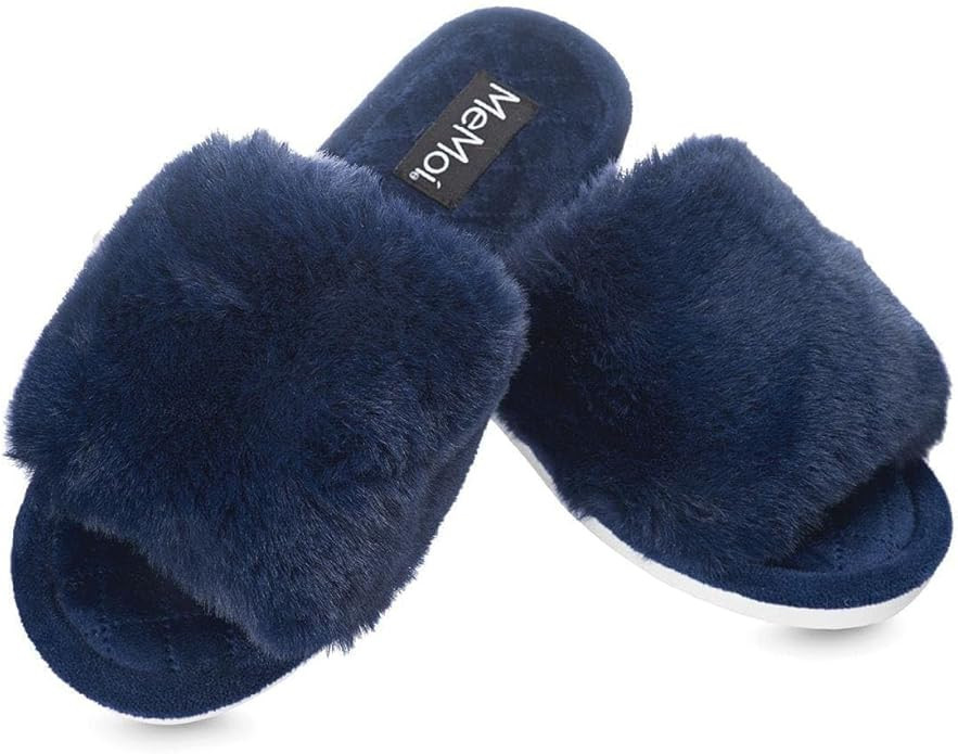 MeMoi The Bette Plush Open-Toe Slipper | Amazon (US)