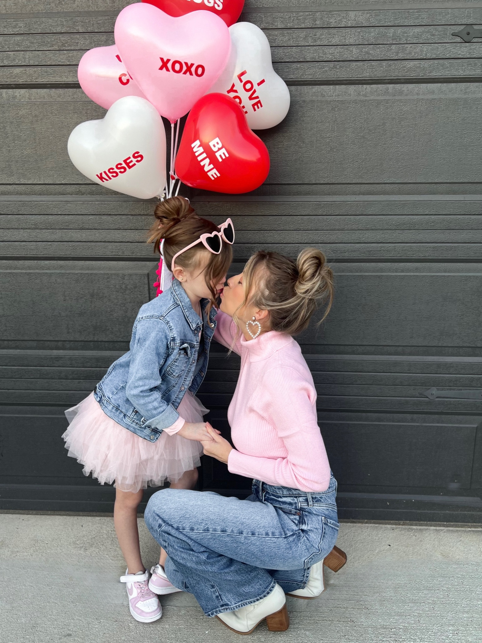 Mommy and Me Valentine’s outfit, Galentine’s mommy and me outfit, pink sweater, high waisted wide leg jeans, matching mommy and me, tutu long sleeve dress for girls

These high waisted wide leg pants are perfect! They are an Old Navy find. Wearing a size 0 for reference. I’m normally a size 2. I would recommend to size down in these jeans as they run big! 

#LTKstyletip #LTKkids #LTKfamily