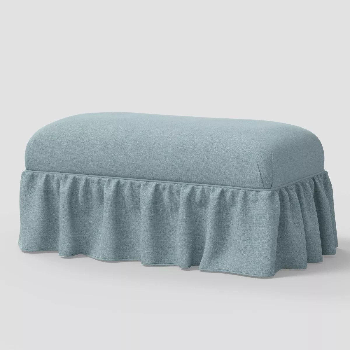 Ruffle Skirt Bench Classic Linen Seaglass - Threshold™ designed with Studio McGee | Target