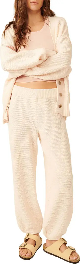 Hailee Waffle Stitch Cardigan & Pants | Nordstrom