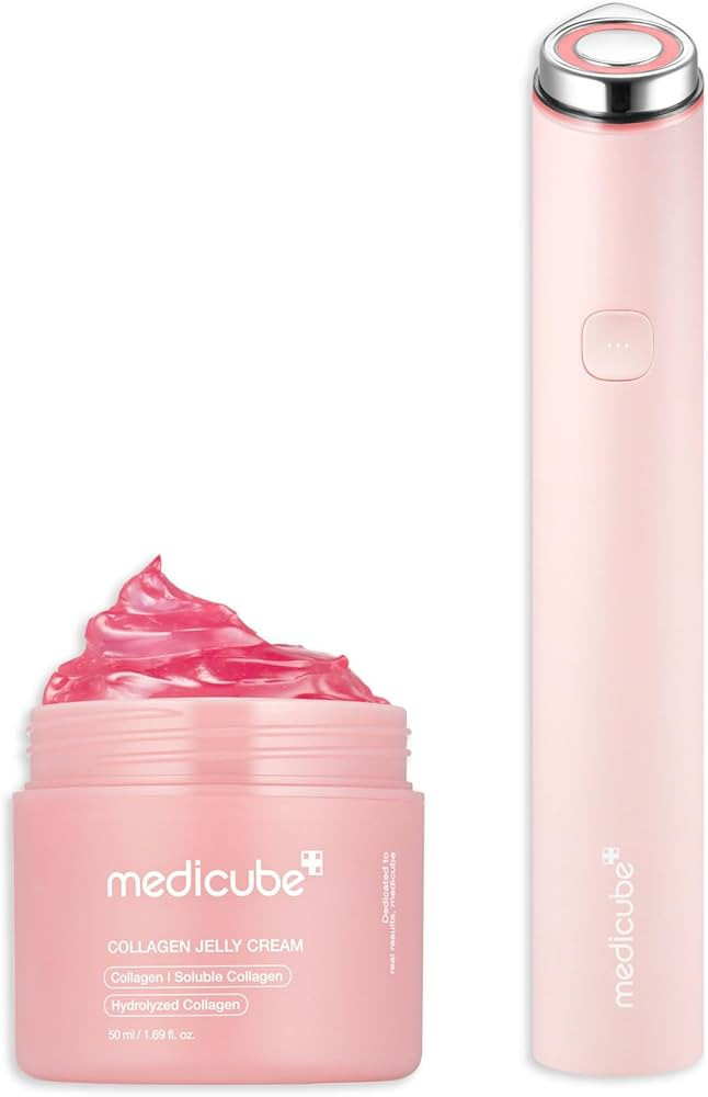 medicube Affordable Teen Glow Essentials Duo: Mini Booster Pro Pink and Collagen Jelly Cream 50ml... | Amazon (US)