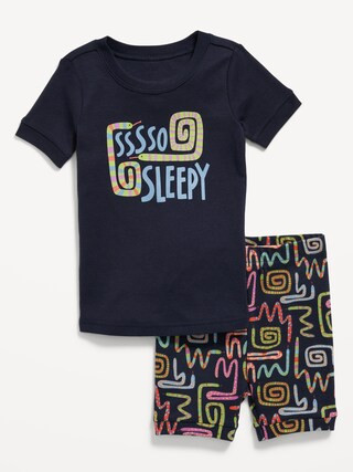 Unisex Snug-Fit Graphic Pajama Shorts Set for Toddler & Baby | Old Navy (CA)