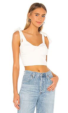 superdown Jules Tie Strap Top in White from Revolve.com | Revolve Clothing (Global)