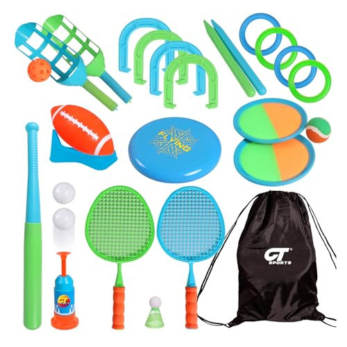 Outdoor Toys for Kids-8 in 1 Fun Outdoor Kids Sports Suit Combination-This Backyard Game is Perfect for Family Outdoor Activities | Amazon (US)