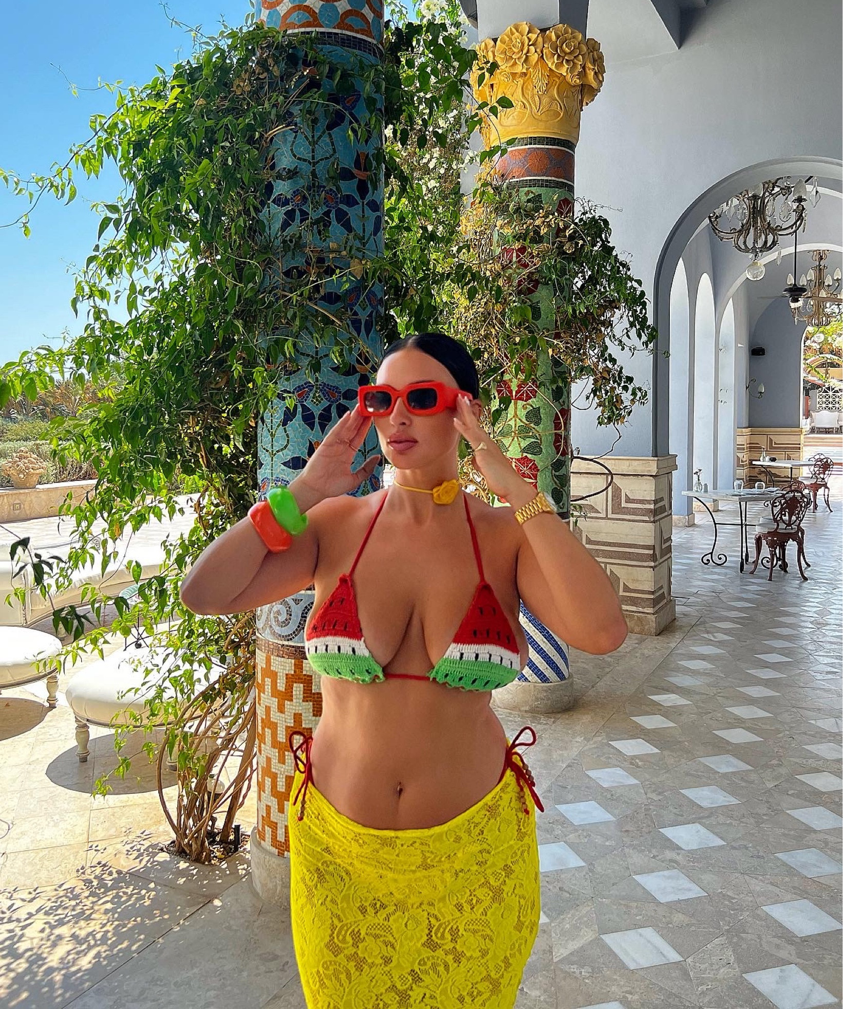 My fruity bikini outfit 🍉🤩