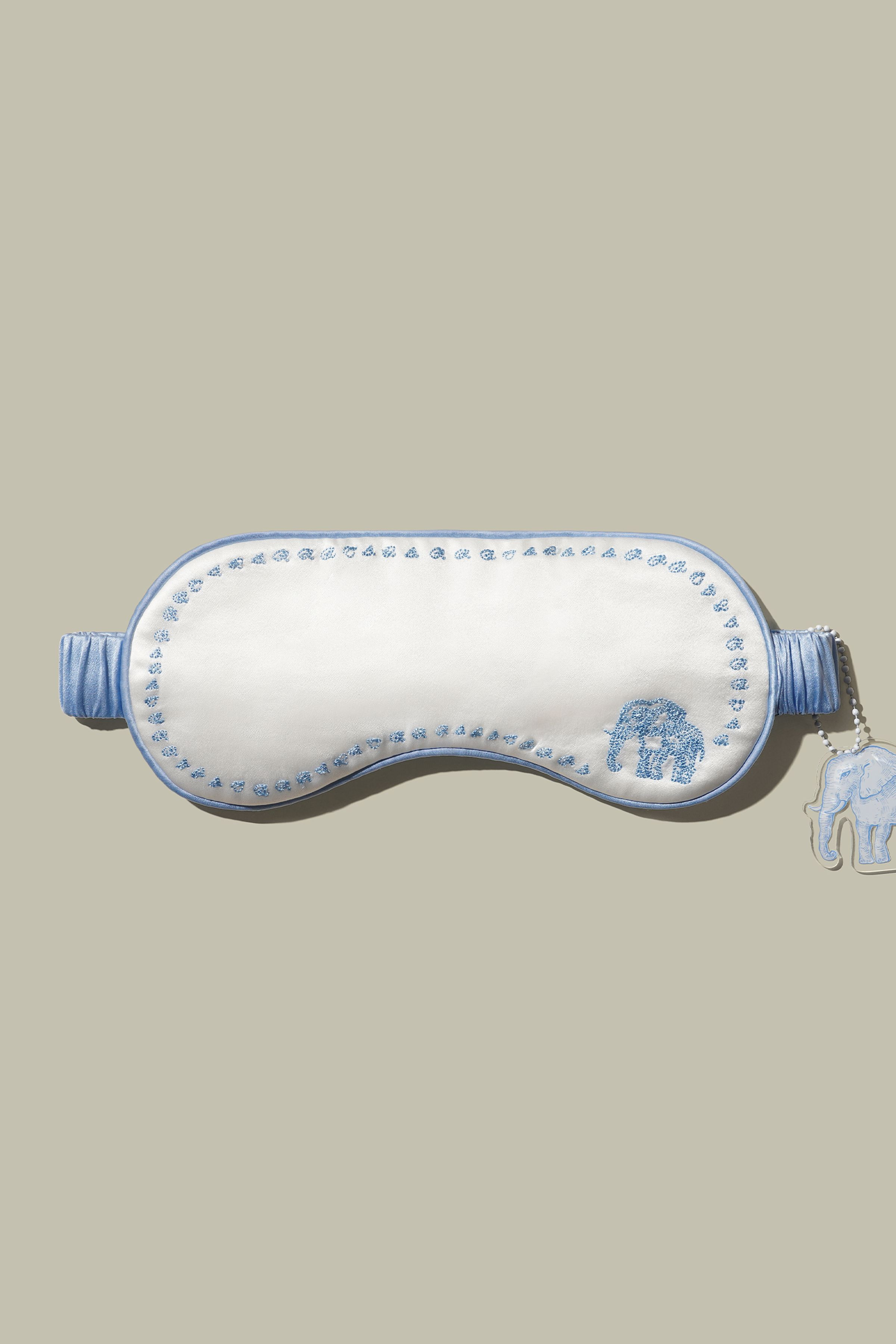La Terra Embroidered Silk Sleep Mask | LilySilk