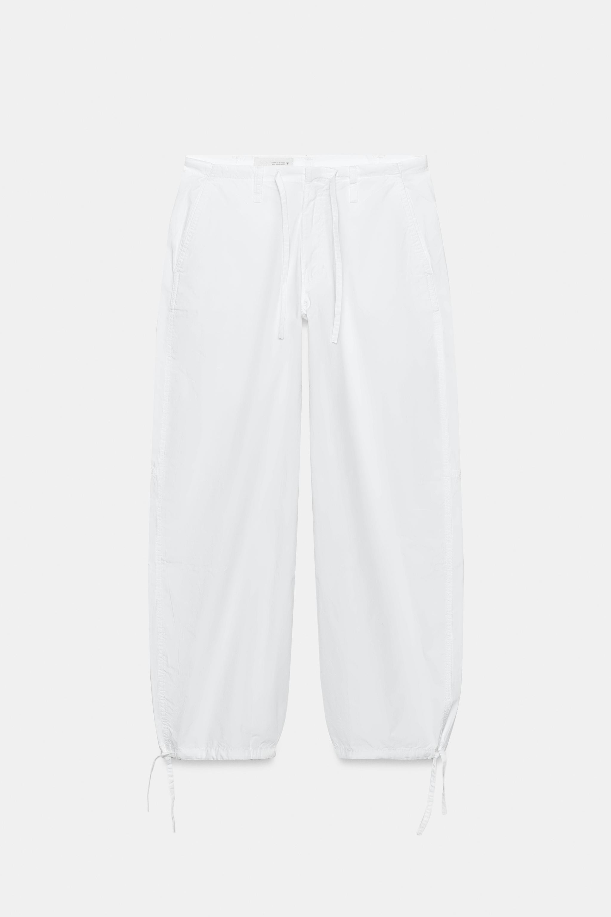 WIDE-LEG TROUSERS WITH DRAWSTRINGS | Zara UK