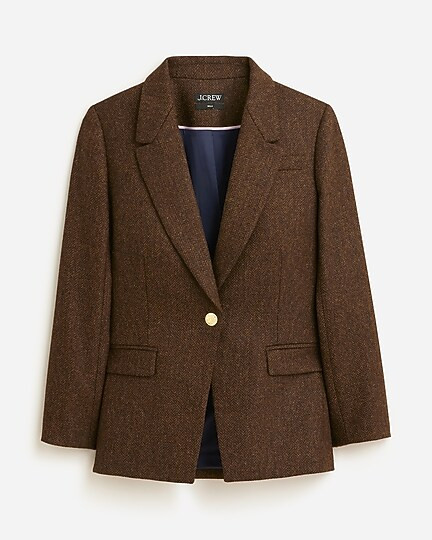 Willa blazer in brown herringbone | J. Crew US
