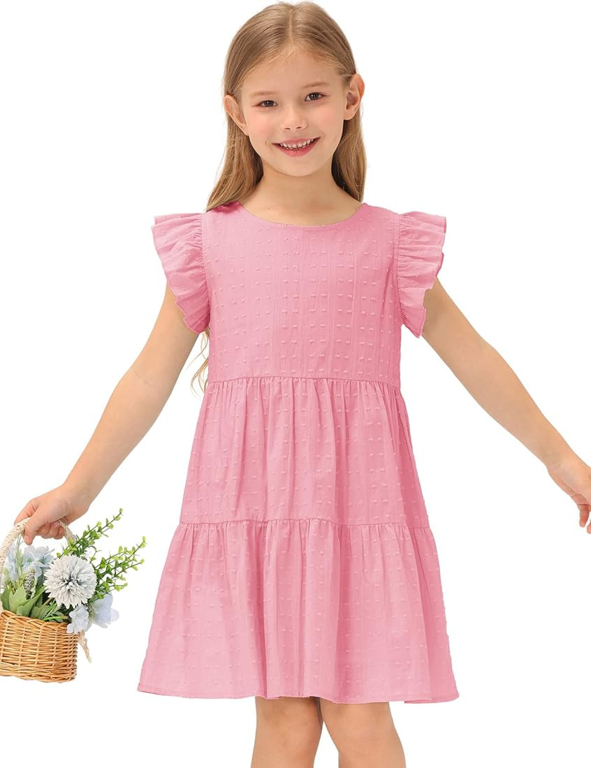 GRACE KARIN Girls Summer Dress Sleeveless Casual Crewneck A-Line Dresses for 5-12 Years Kids | Amazon (US)