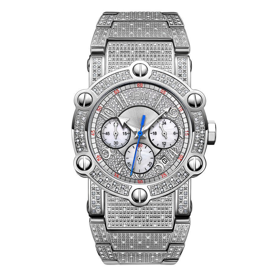 JBW Phantom Chronograph Quartz Diamond Silver Dial Mens Watch JB-6215-200-B | Jomashop.com & JomaDeals.com