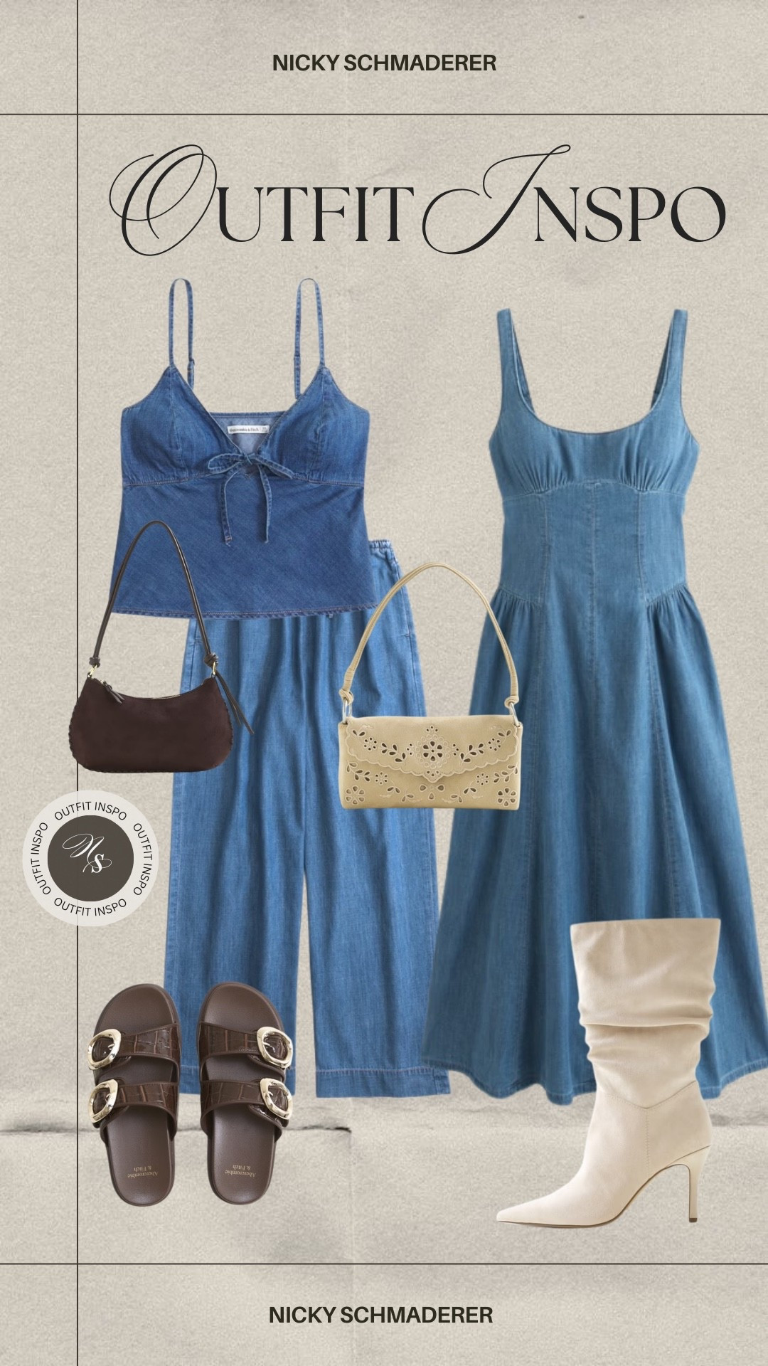 New spring denim outfits from @abercrombie 

#LTKTravel #LTKmomlife #LTKootd