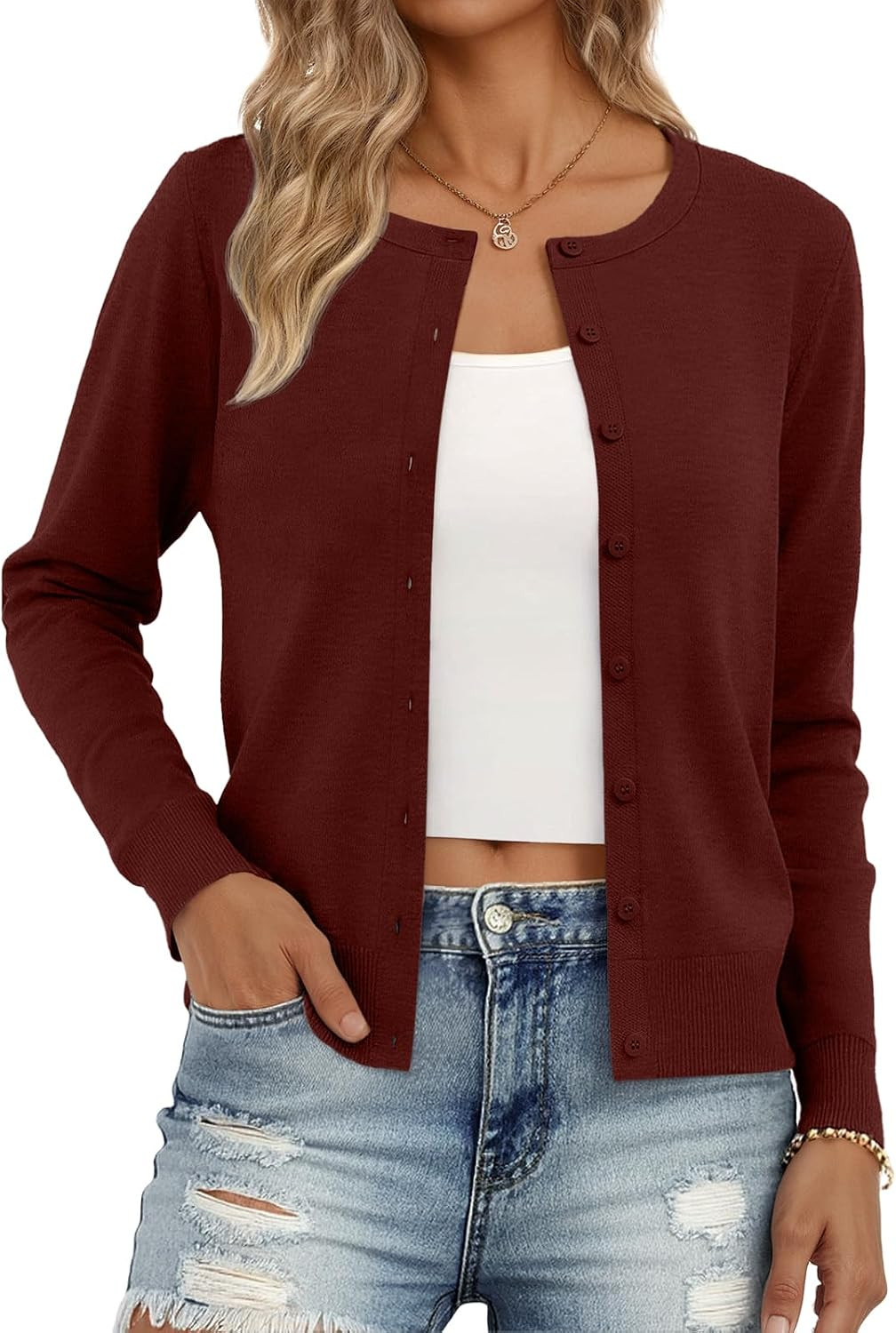 Trendy Queen Women's Lightweight Knit Cardigan | Amazon (US)
