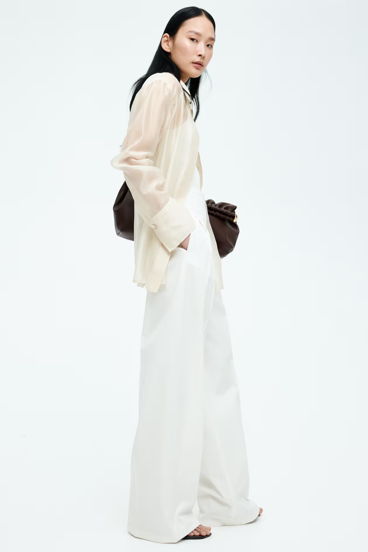 Pleat-Front Cotton Pants | H&M (US + CA)