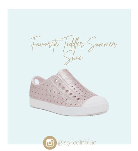 Toddler summer shoe, sparkle shoes, native shoes 