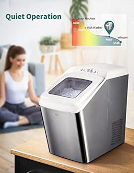Gevi Household Countertop Nugget Ice Maker Machine, Stainless Steel Housing, Quiet Operation, Max... | Amazon (US)