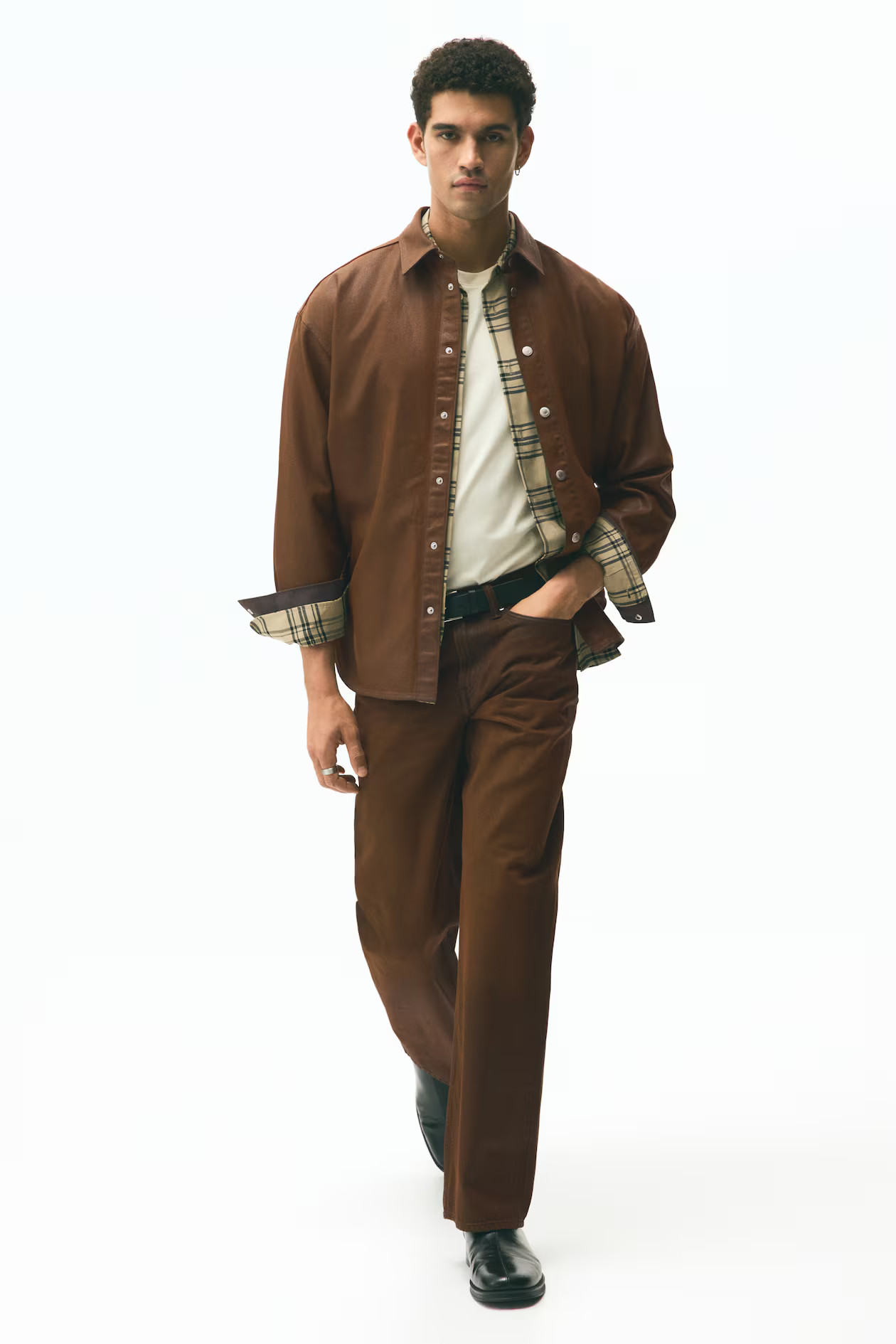 Straight Relaxed Jeans - Rust brown - Men | H&M US | H&M (US + CA)