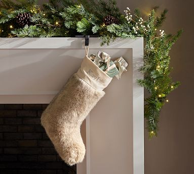 Mink Faux Fur Stocking | Pottery Barn (US)