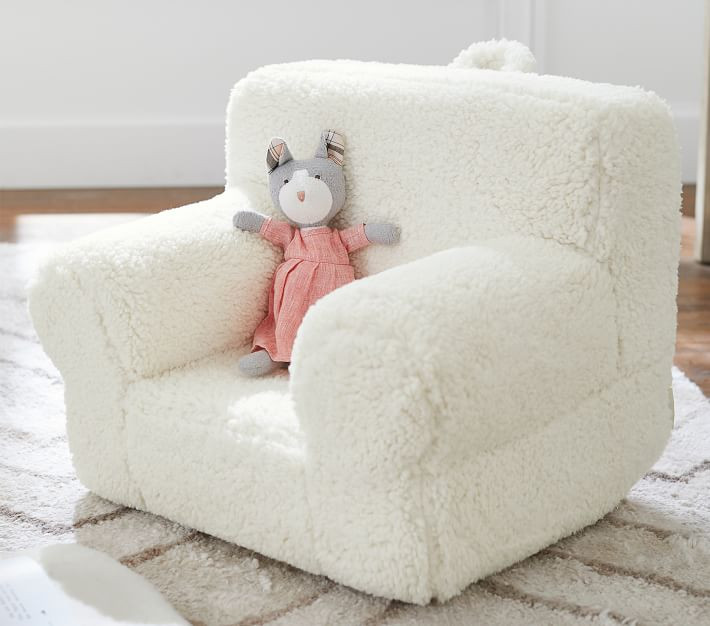 My First Anywhere Chair®, Cream Sherpa | Pottery Barn Kids | Pottery Barn Kids