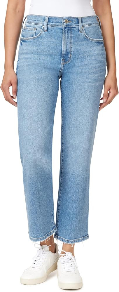 kensie Jeans for Women The Ella Vintage Luxe High-Rise Straight Leg 27-Inch Inseam Raw Edge, Size... | Amazon (US)