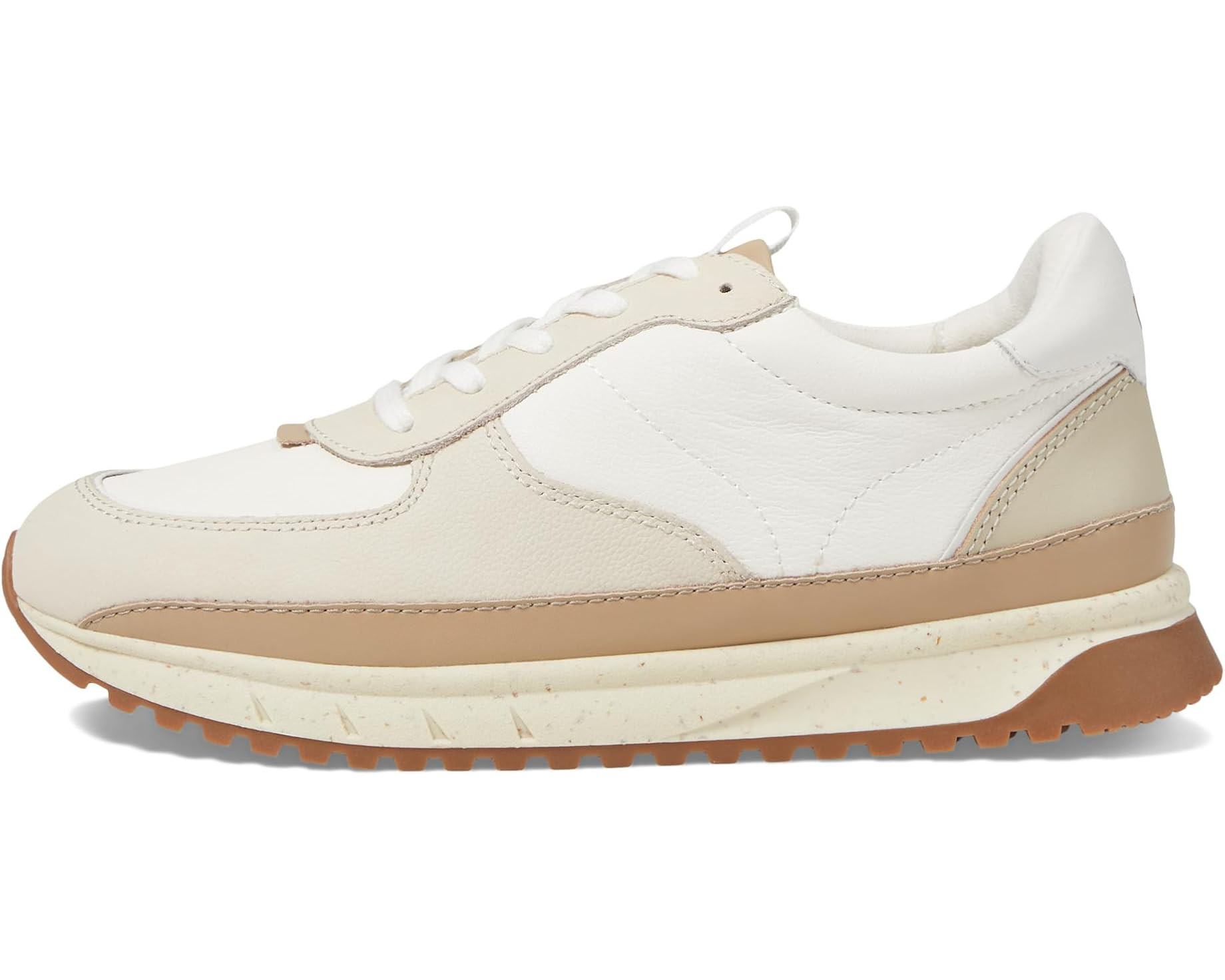 Women's Madewell Kickoff Trainer Sneakers in Neutral Colorblock Leather | Zappos