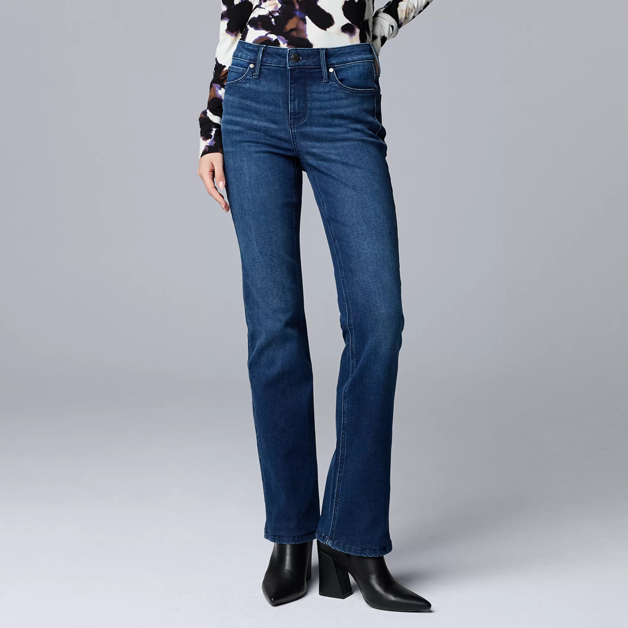 Women's Simply Vera Vera Wang Stretch Bootcut Jeans | Kohl's