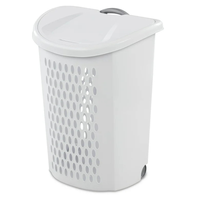 Sterilite Ultra™ Wheeled Hamper Plastic, White | Walmart (US)