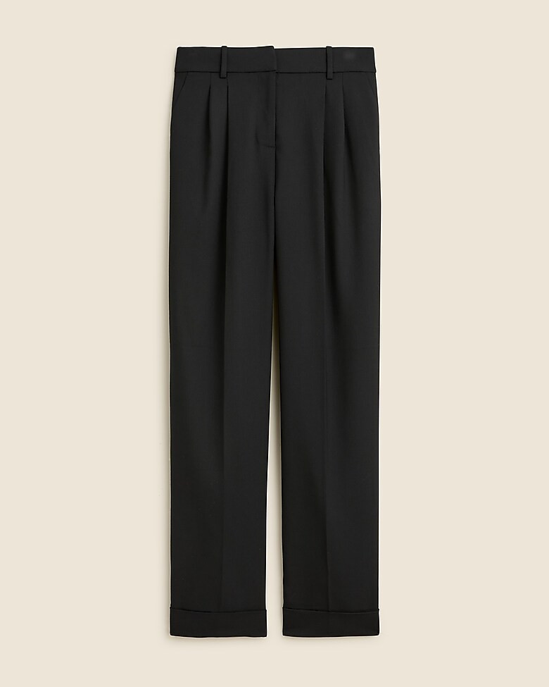 Wide-leg essential pant in Italian city wool blend | J. Crew US