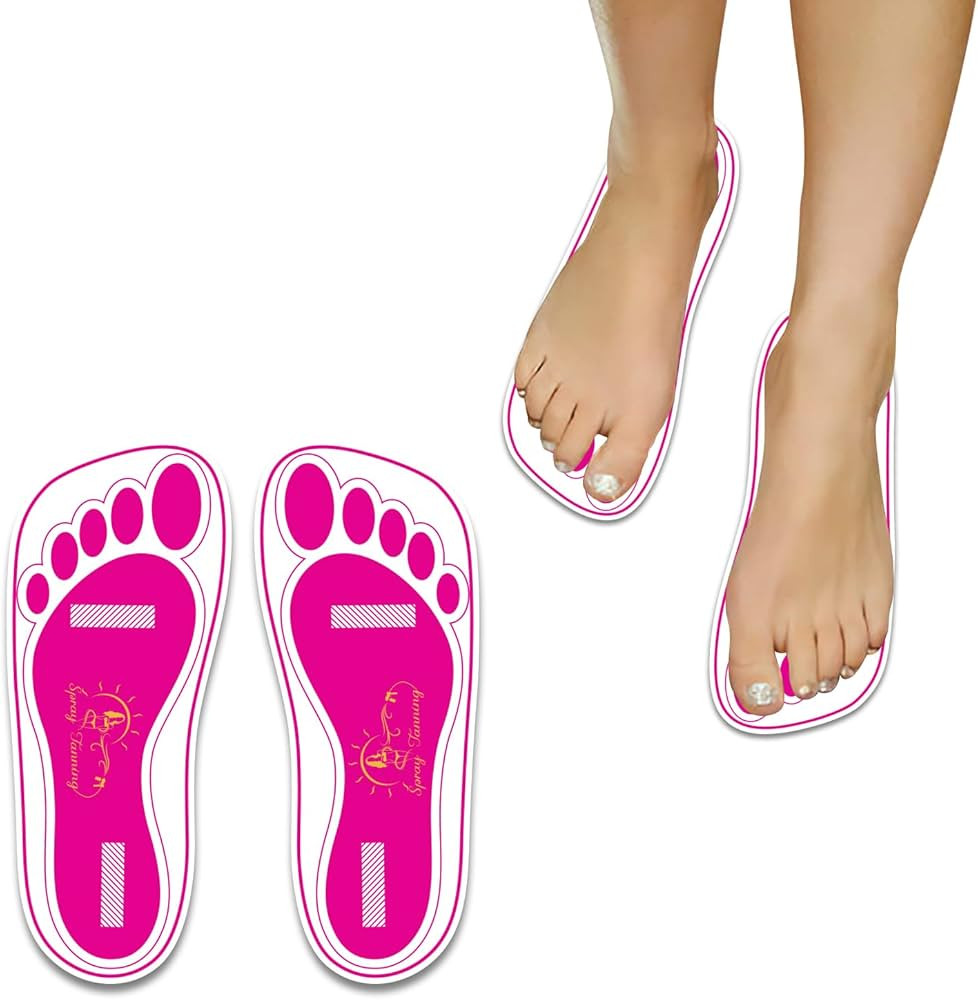 25Pairs(50Feets) Disposable Stick Spray Tanning Feet Pads Perfect for preventing spray tan soluti... | Amazon (US)