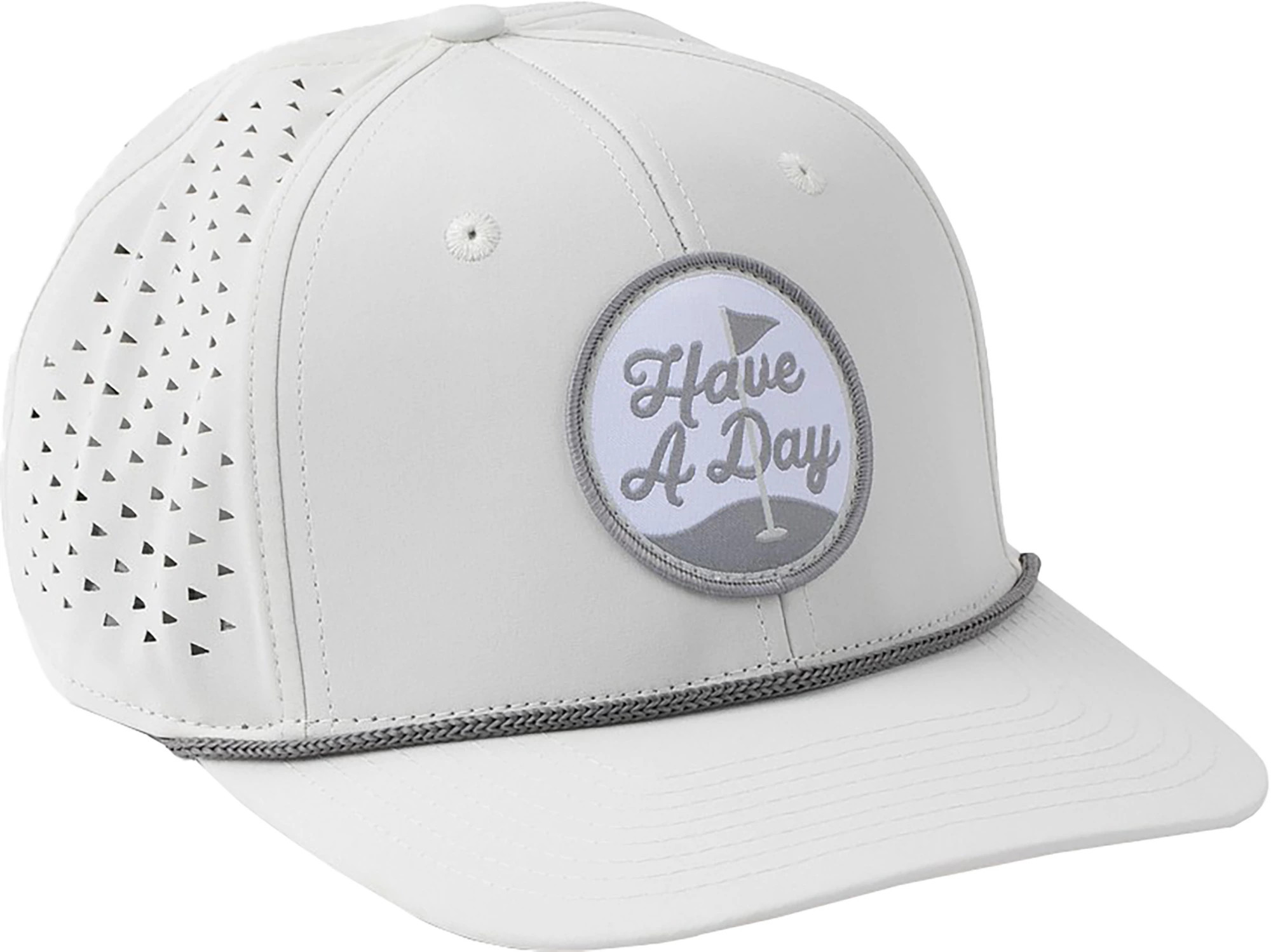Breezy Golf Adult Have A Day Patch Perforated Golf Hat, Men's, Grey | DICK'S Sporting Goods