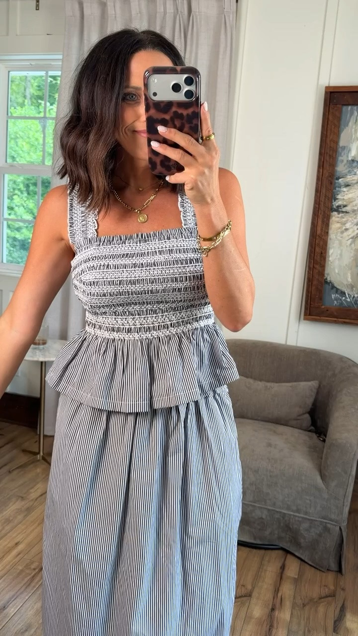 this Walmart set 😍 the smocked detail + matching peplum is SO cute! such an easy summer outfit and I’m loving the classic stripes 🤍

#WalmartFinds #WalmartFashion #WalmartStyle #AffordableFashion #LTKFinds #LTKFashion #SummerStyle