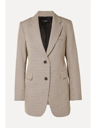 Houndstooth cotton and wool-blend blazer | NET-A-PORTER (UK & EU)
