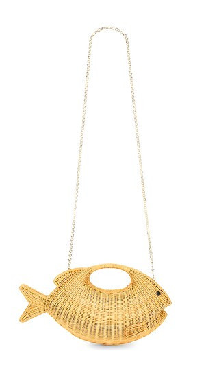Serpui Daniel Fish Top Handle Bag in Neutral. | Revolve Clothing (Global)