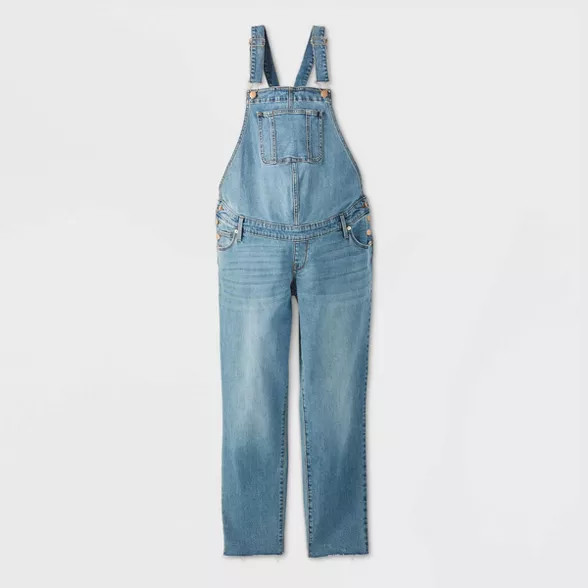 Maternity Denim Overalls - Isabel Maternity by Ingrid & Isabel™ Medium Blue | Target