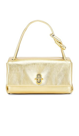 The Mini Dual Top Handle Bag in Gold | Revolve Clothing (Global)