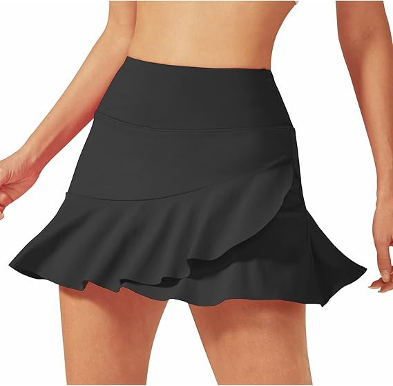 G4Free 15"/20" Tennis Skirts for Women Golf Skorts with Pockets High Waist Ruffle Athletic Skirt ... | Amazon (US)