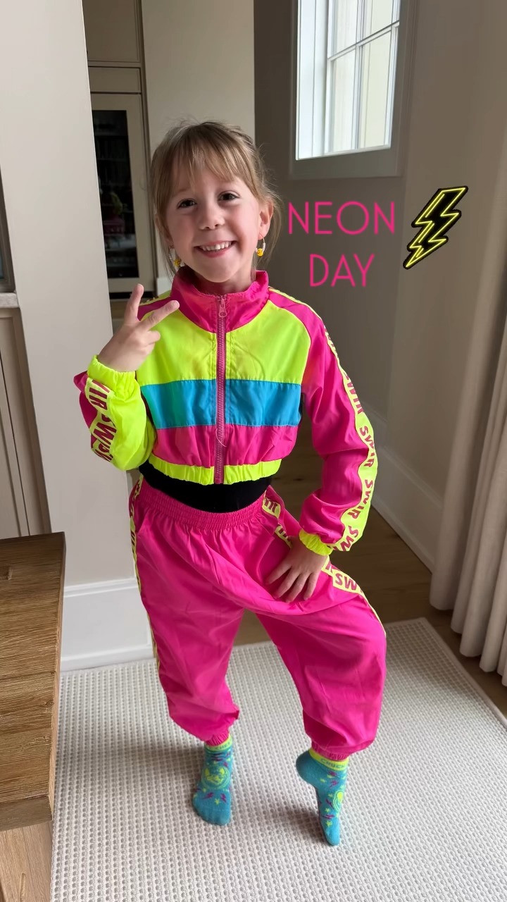 It's neon day! Ella is styling this matching set. 

 #LTKKids