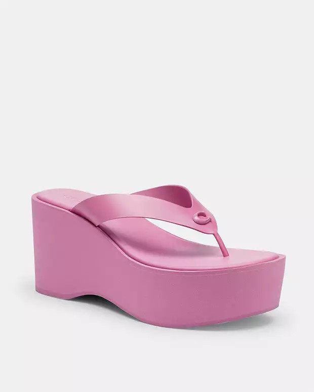 Sculpted C Platform Flip Flop | Coach (US)