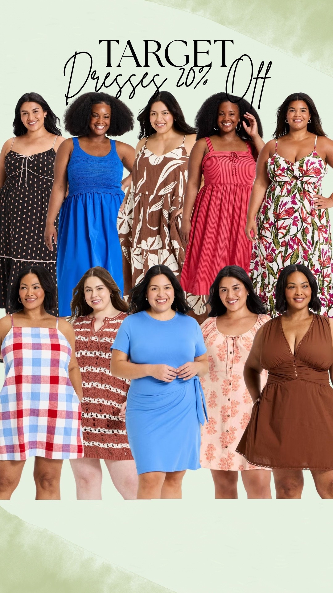 Target dress sale happening right now! Almost all dresses are 20% off! I’ve rounded up some of my favorites 😘

#LTKMothersDay #LTKSaleAlert #LTKPlusSize