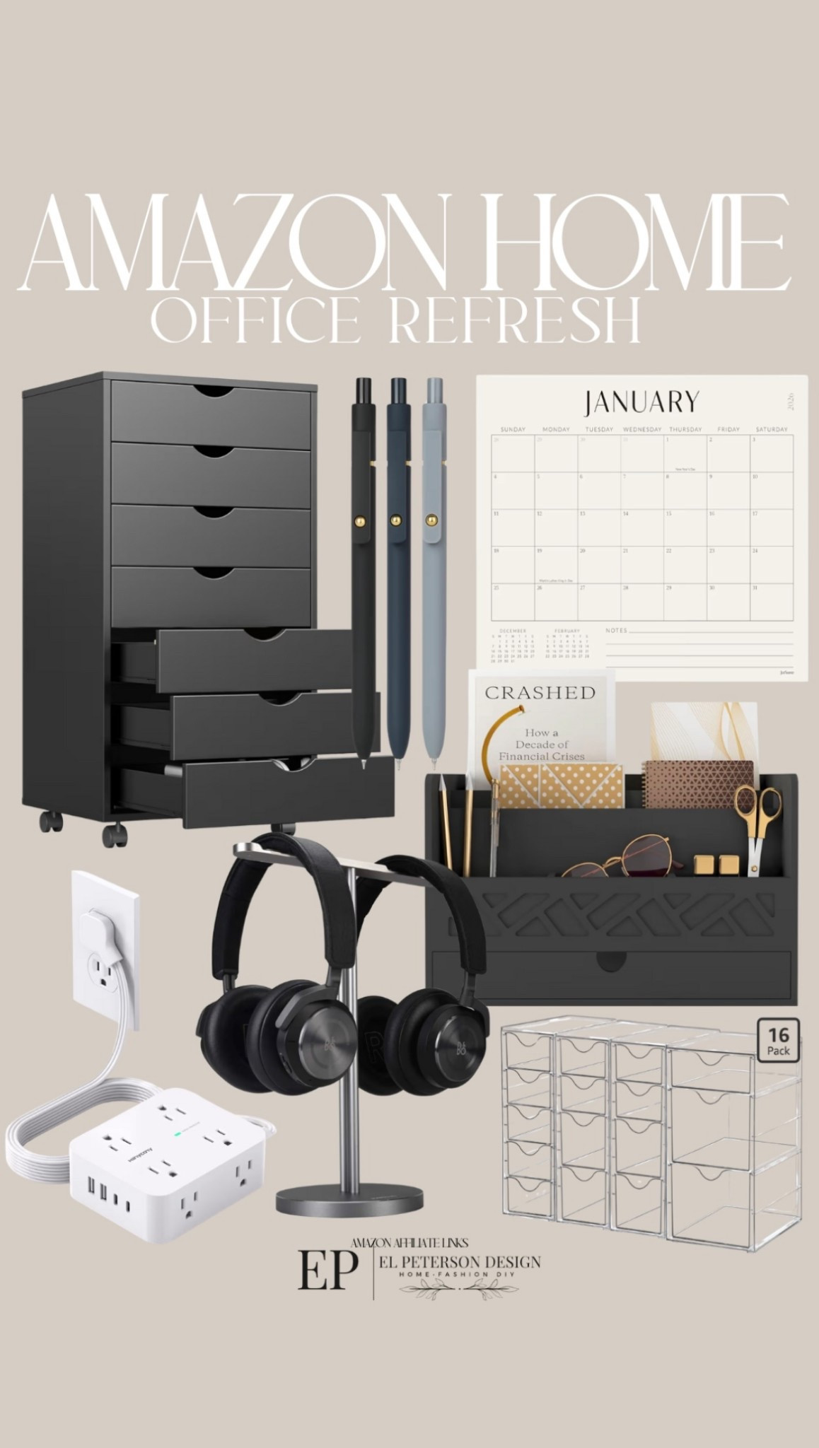 Amazon Office Refresh
Cabinet
Calendar
Pens
Headset holder
Outlet
Storage bins 

#LTKFindsUnder100 #LTKHome #LTKFindsUnder50